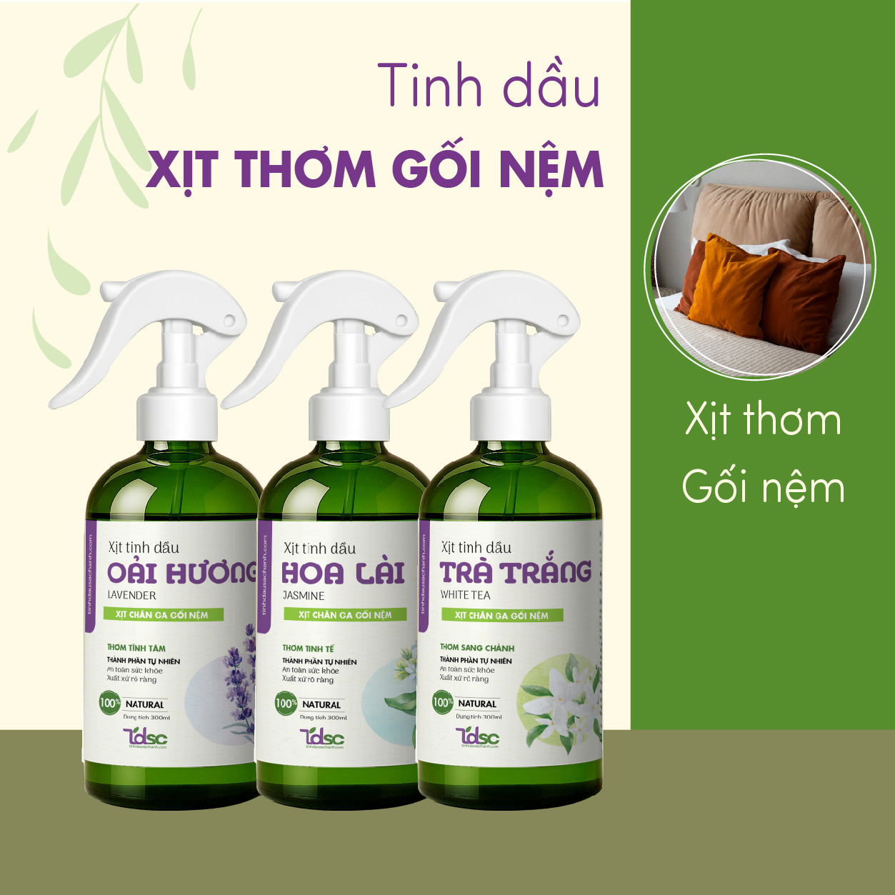 Xịt Thơm Gối Nệm