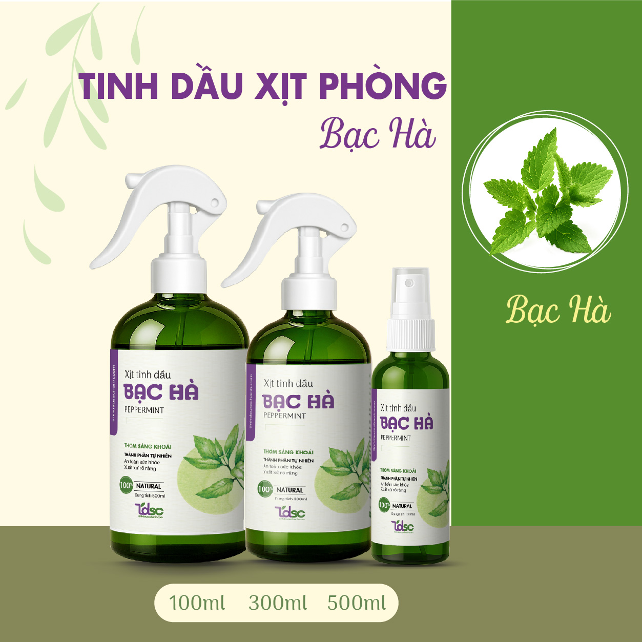 Xịt Thơm Bạc Hà
