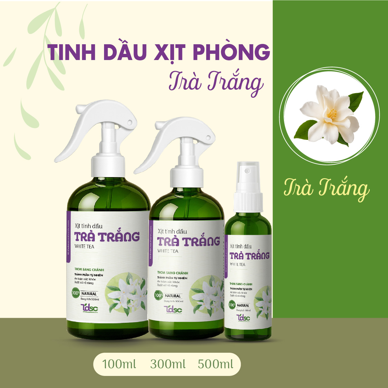 Xịt Thơm Trà Trắng
