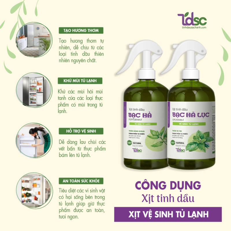 Công Dụng Vượt Trội Của Xịt Thơm Vệ Sinh Tủ Lạnh