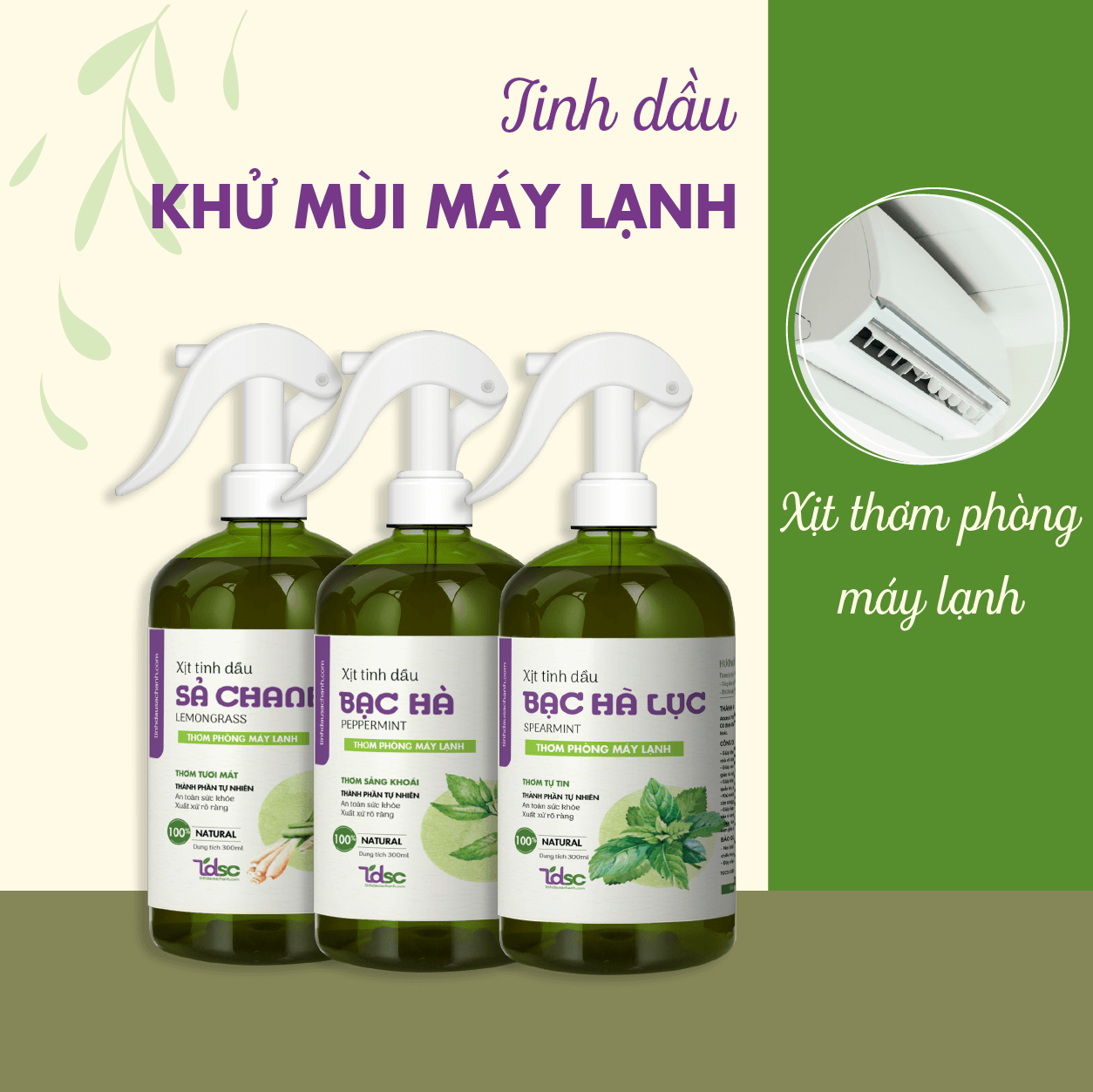 Xịt thơm phòng máy lạnh