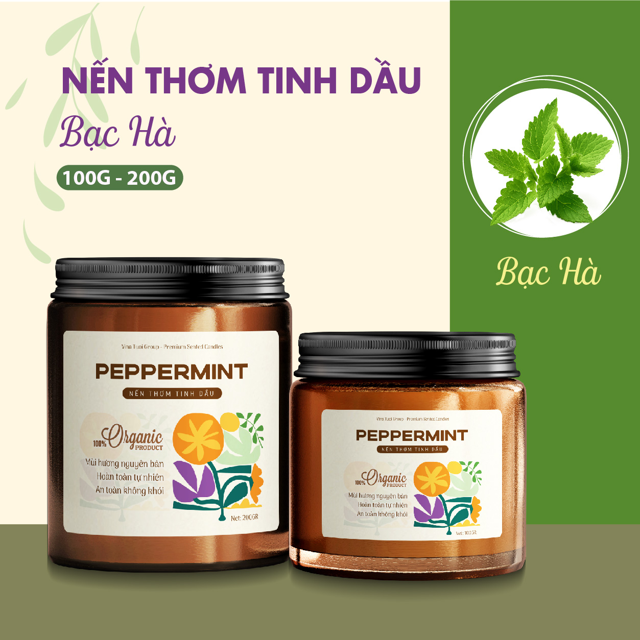 NẾN THƠM TINH DẦU HƯƠNG BẠC HÀ-18