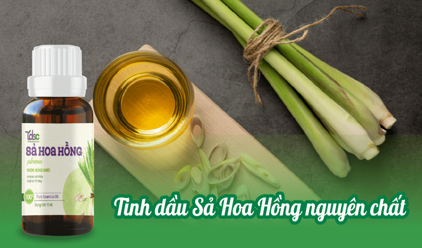 Tinh Dầu Sả Hoa Hồng