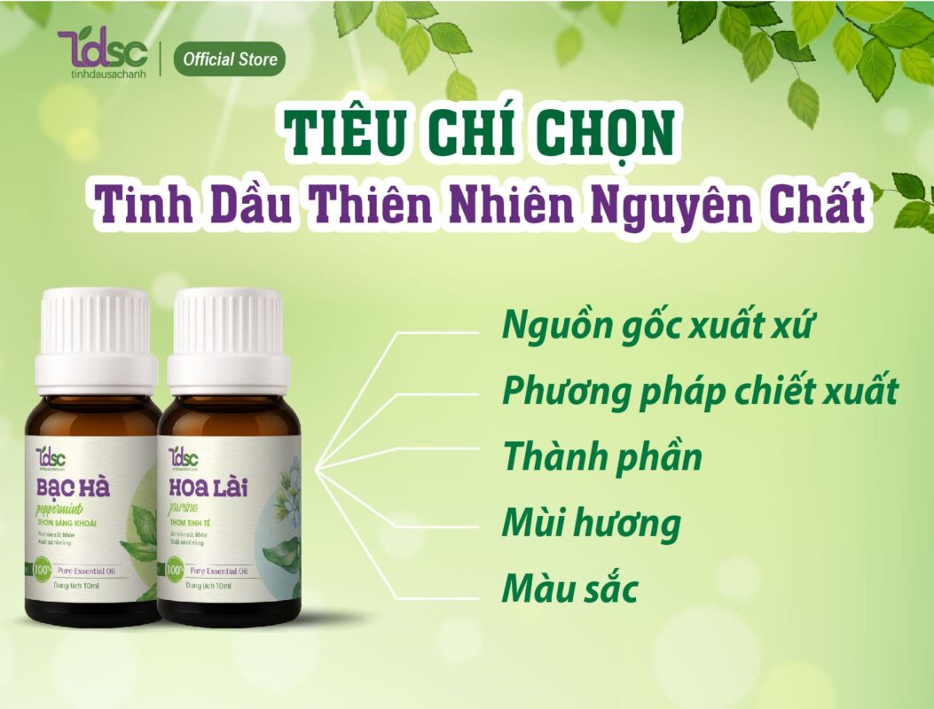 Làm sao để chọn đúng tinh dầu thiên nhiên nguyên chất?