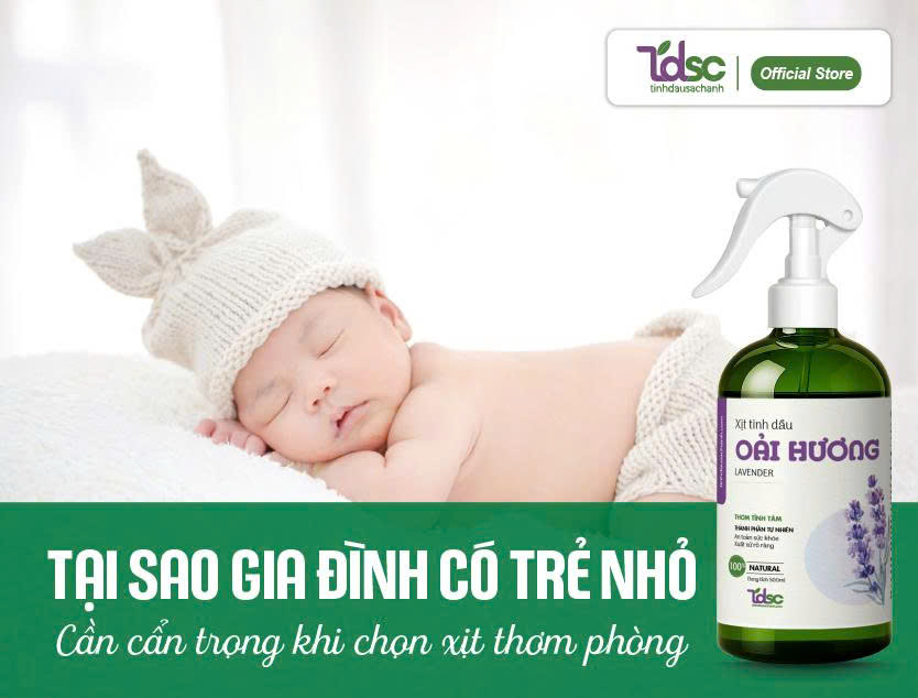 Tại sao gia đình có trẻ nhỏ cần cẩn trọng khi chọn xịt thơm phòng?