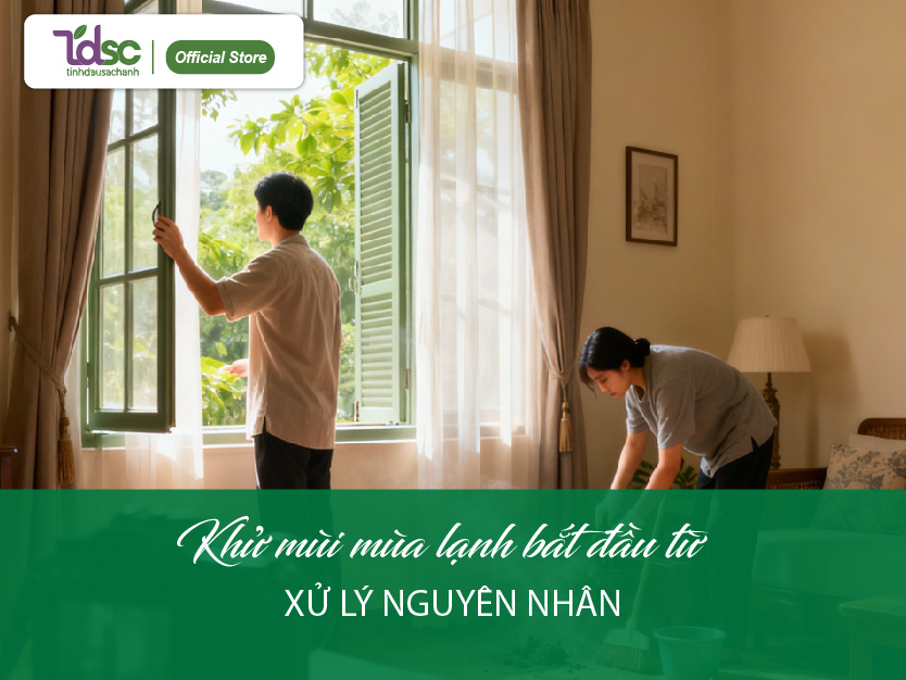 Khử mùi mùa lạnh bắt đầu từ việc xử lý nguyên nhân - không chỉ “xịt cho thơm”