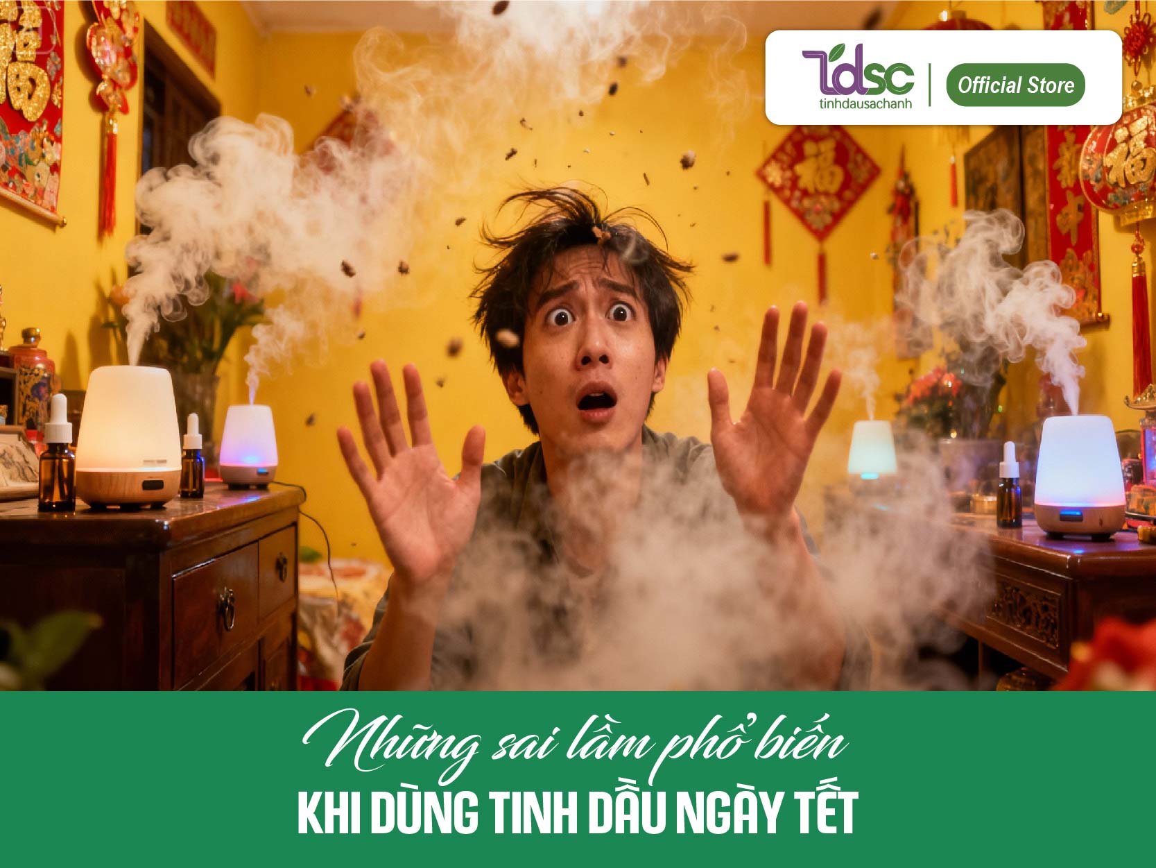 Những sai lầm phổ biến khi dùng tinh dầu ngày Tết