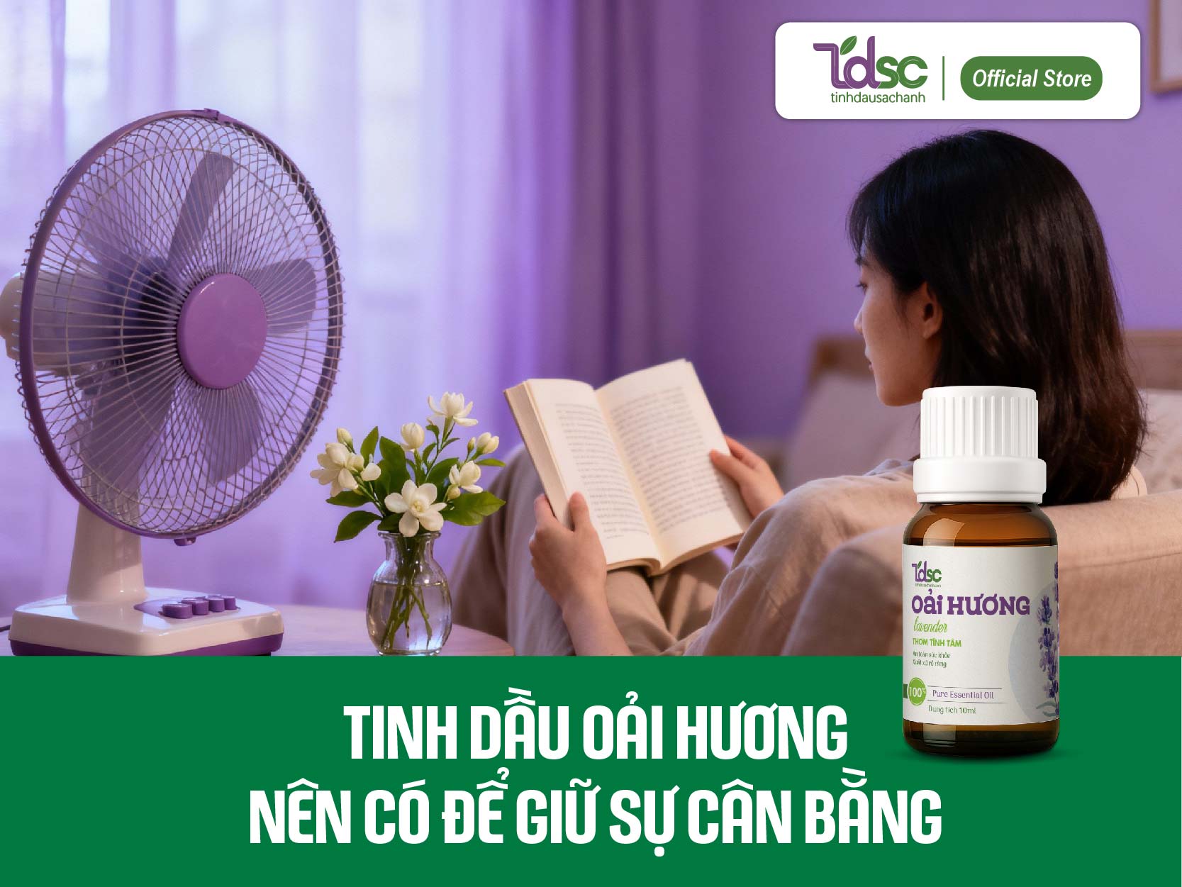 Tinh dầu oải hương – mùi hương tinh dầu nên có trong nhà dịp Tết để giữ sự cân bằng