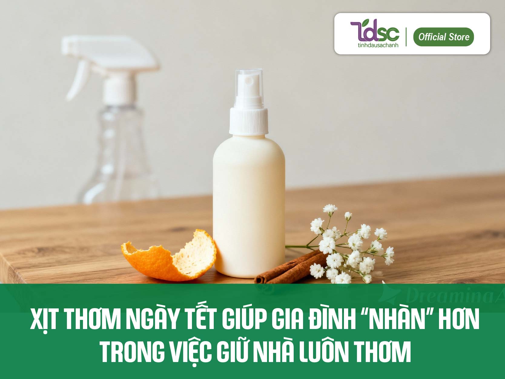 Xịt thơm ngày Tết giúp gia đình “nhàn” hơn trong việc giữ nhà luôn thơm