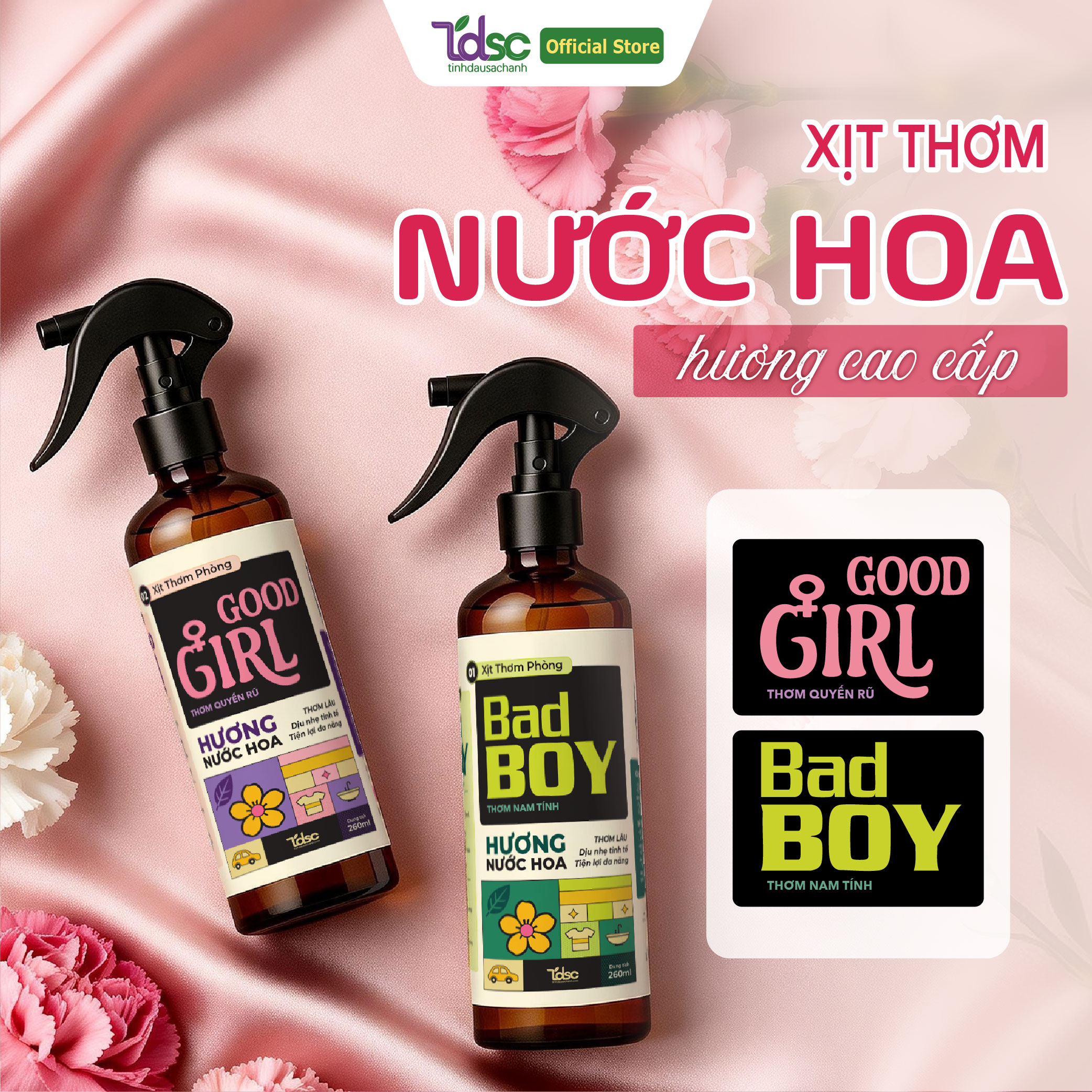 XỊT THƠM HƯƠNG NƯỚC HOA MEN & GIRL 260ml TINHDAUSACHANH