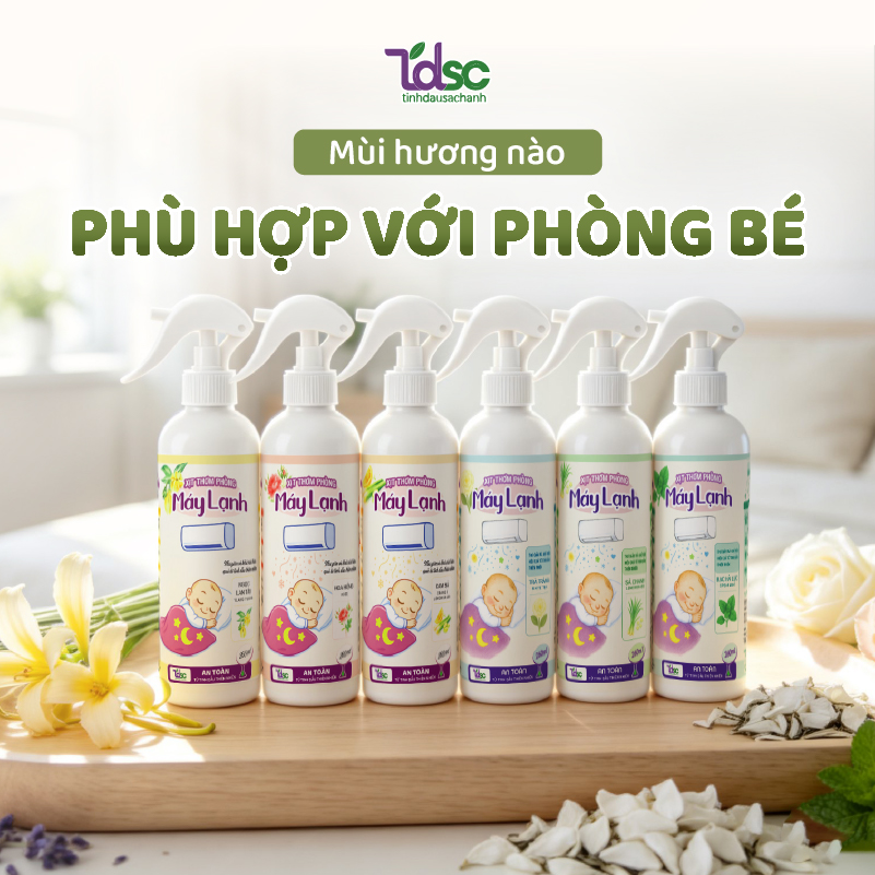 Mùi hương nào phù hợp với phòng bé?