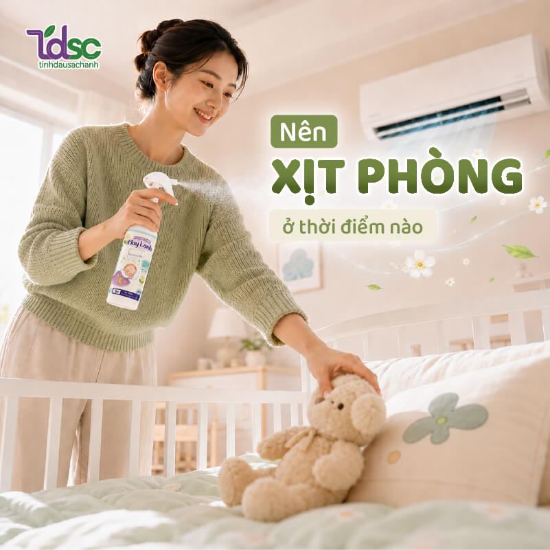 Thời điểm phù hợp để xịt phòng máy lạnh cho bé